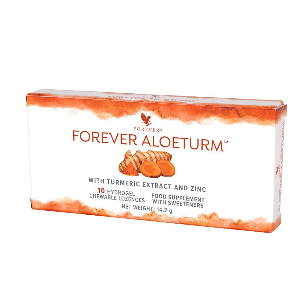Forever AloeTurm® – Hydrożelowe Tabletki do Ssania z Kurkumą i Aloesem na Odporność