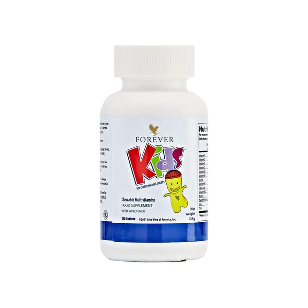 Forever Kids® – Naturalne Witaminy i Minerały dla Dzieci do Żucia i Ssania (120 tabletek)